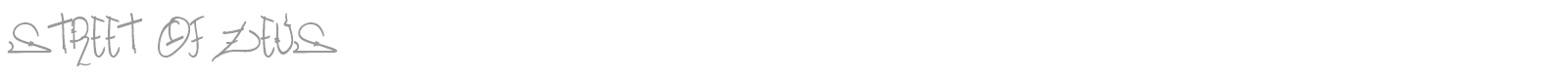 Street Of Zeus font preview
